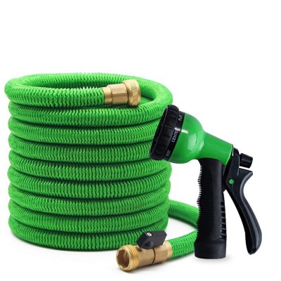 Amazon Best Sell Expandable 25 50 75 100 150 FT Magic Flexible Garden hose Water Garden Hose With Solid Brass Fittings